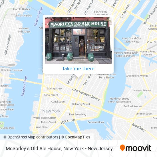 McSorley s Old Ale House map