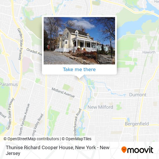 Mapa de Thunise Richard Cooper House