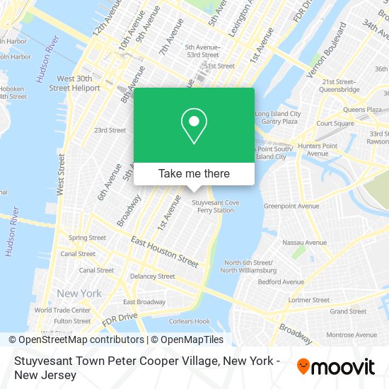 Stuyvesant Town Peter Cooper Village map