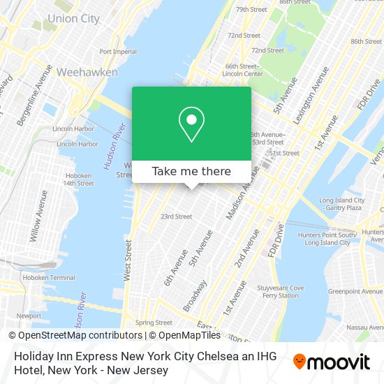Holiday Inn Express New York City Chelsea an IHG Hotel map