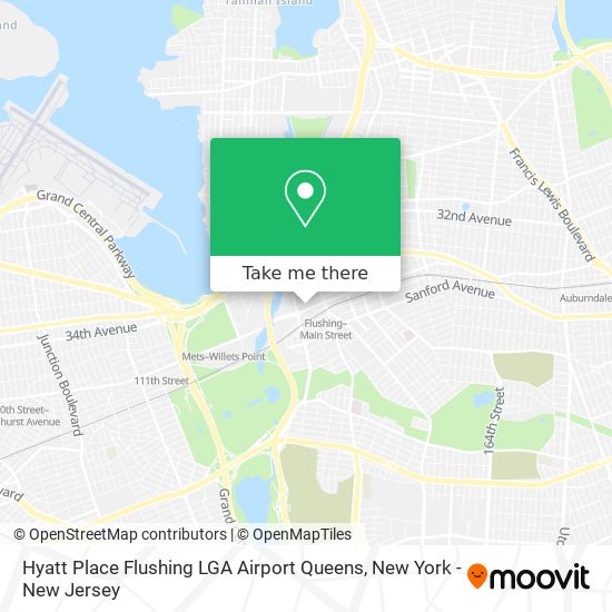 Mapa de Hyatt Place Flushing LGA Airport Queens