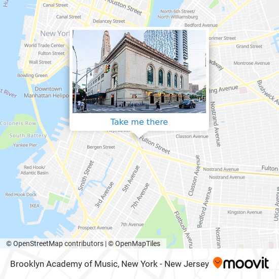 Mapa de Brooklyn Academy of Music