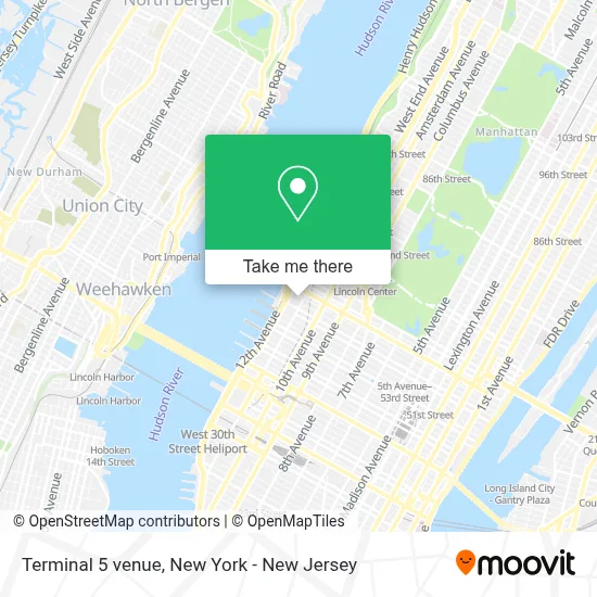 Terminal 5 venue map