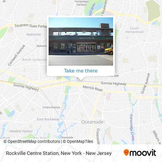 Mapa de Rockville Centre Station