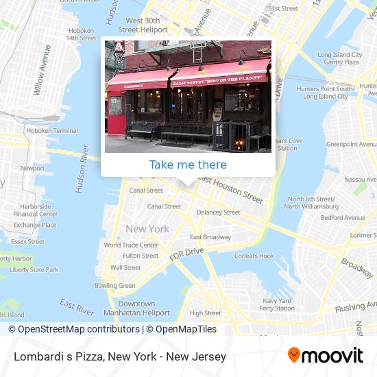 Lombardi s Pizza map