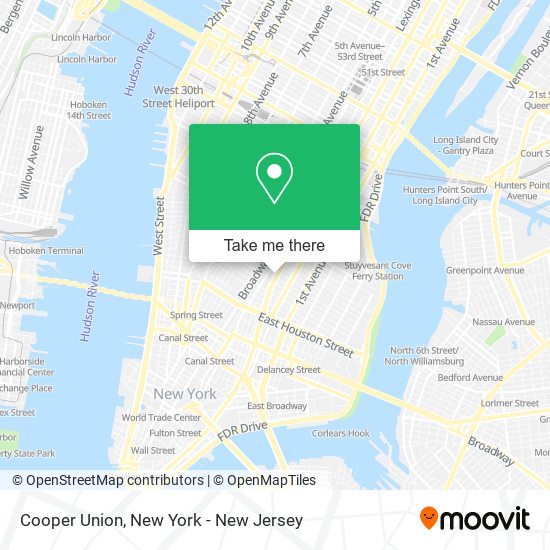 Mapa de Cooper Union