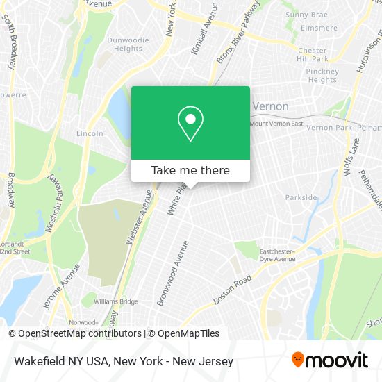 Mapa de Wakefield NY USA