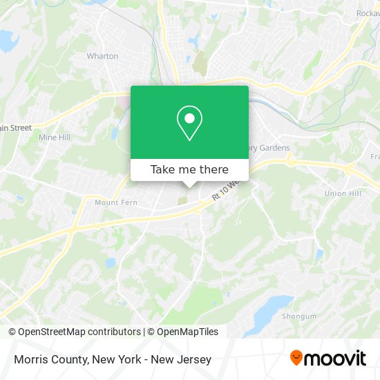 Morris County map