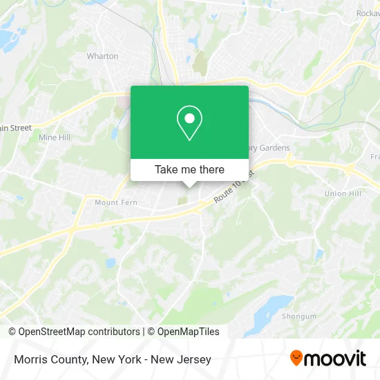 Morris County map