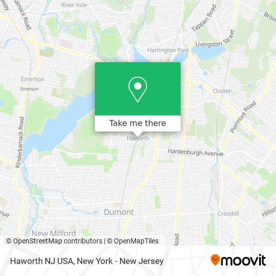 Haworth NJ USA map