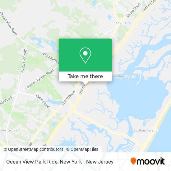 Ocean View Park Ride map