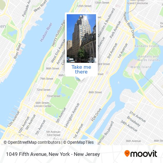 1049 Fifth Avenue map