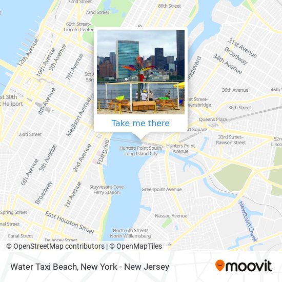 Water Taxi Beach map