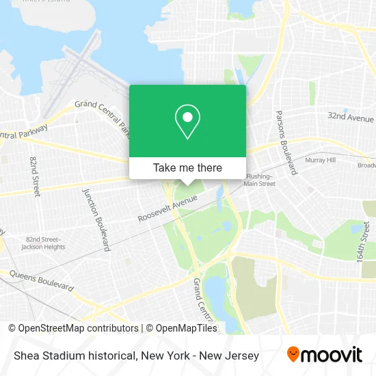 Shea Stadium historical map