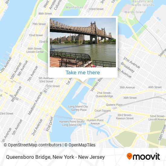 Queensboro Bridge map