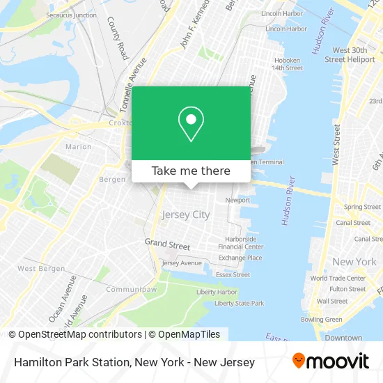 Hamilton Park Station map
