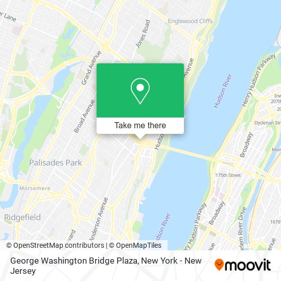 George Washington Bridge Plaza map