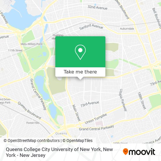 Queens College City University of New York map