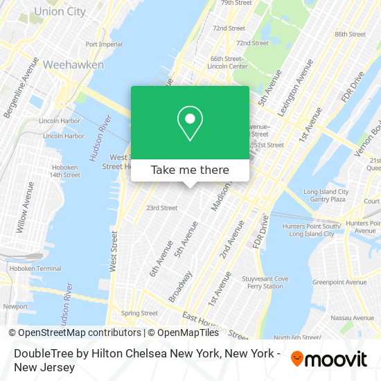 Mapa de DoubleTree by Hilton Chelsea New York