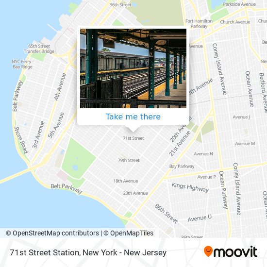 71st Street Station map