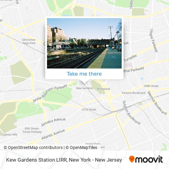 Mapa de Kew Gardens Station LIRR