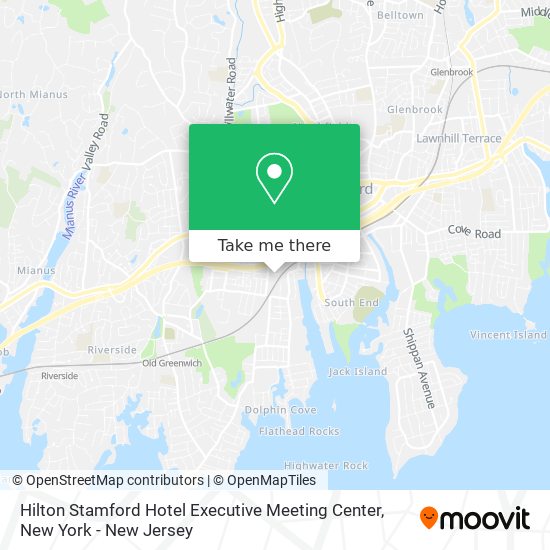 Hilton Stamford Hotel Executive Meeting Center map