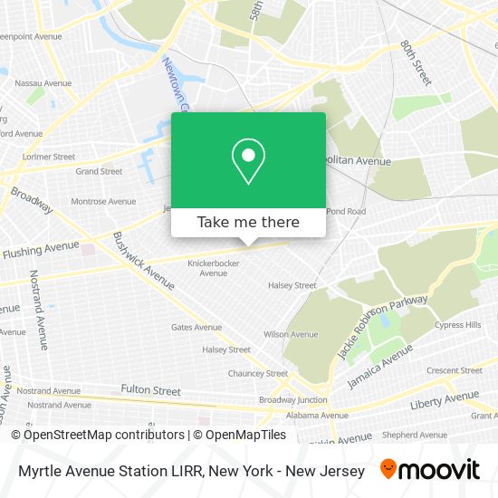 Mapa de Myrtle Avenue Station LIRR