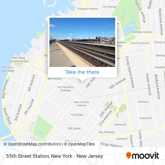 55th Street Station map