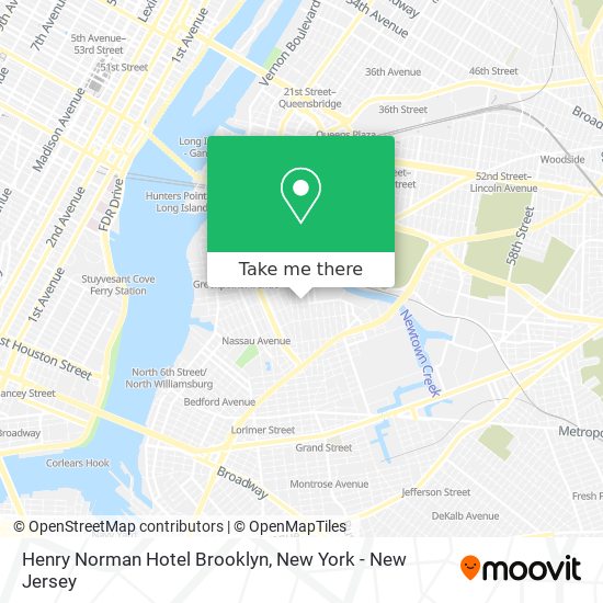Henry Norman Hotel Brooklyn map