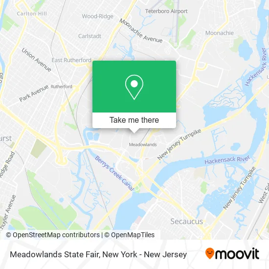 Meadowlands State Fair map