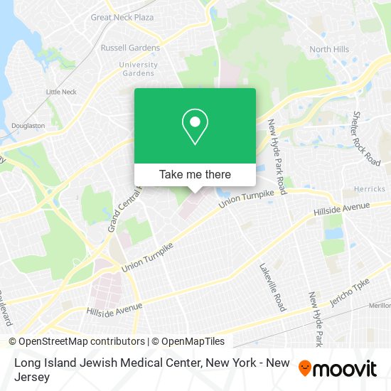 Mapa de Long Island Jewish Medical Center