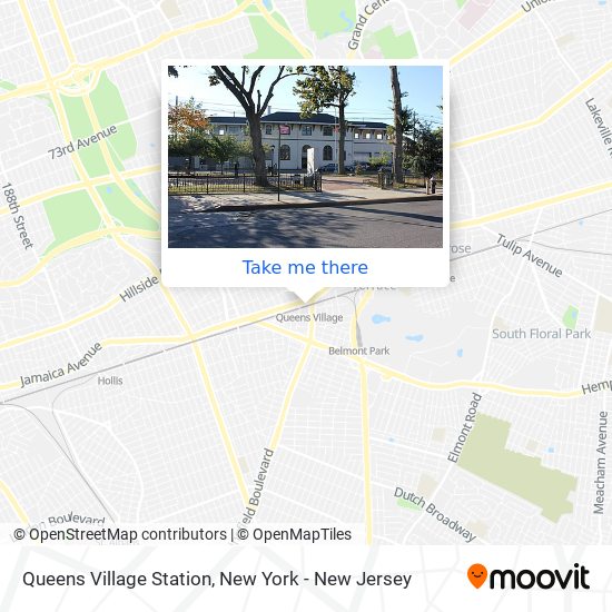 Queens Village Station map