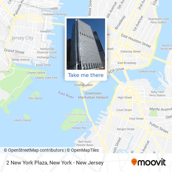 Mapa de 2 New York Plaza