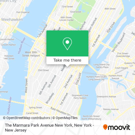 Mapa de The Marmara Park Avenue New York