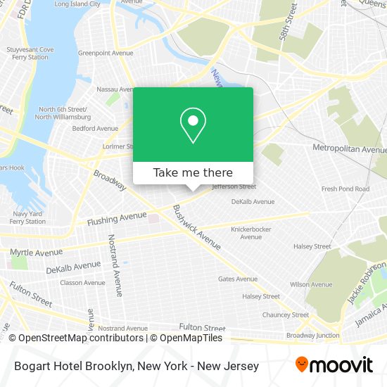 Mapa de Bogart Hotel Brooklyn