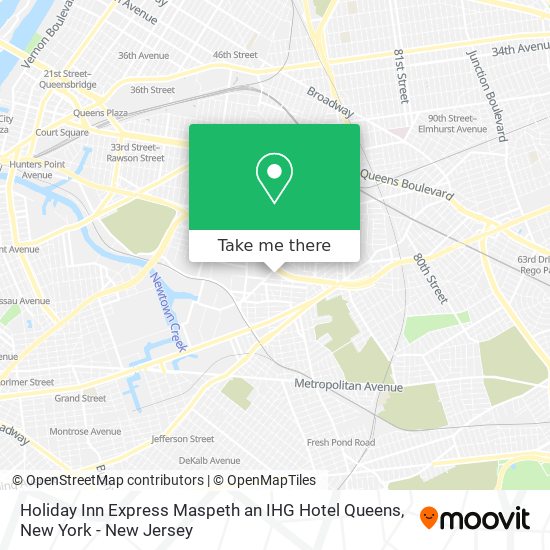 Holiday Inn Express Maspeth an IHG Hotel Queens map