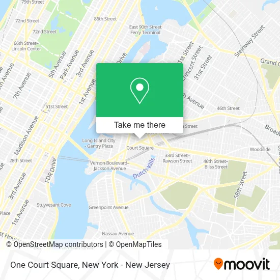 One Court Square map