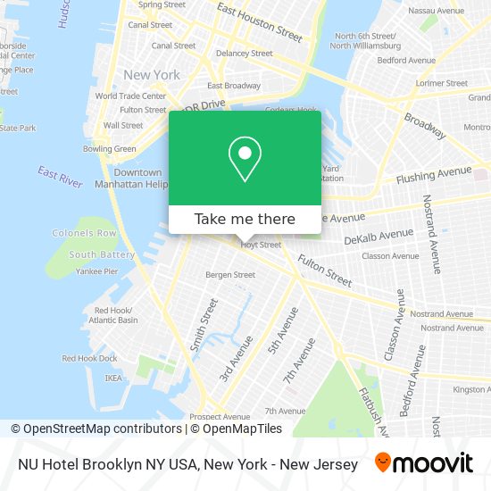 NU Hotel Brooklyn NY USA map