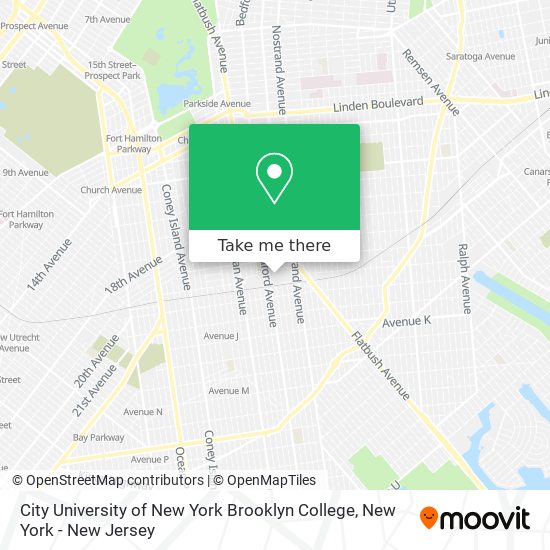 City University of New York Brooklyn College map