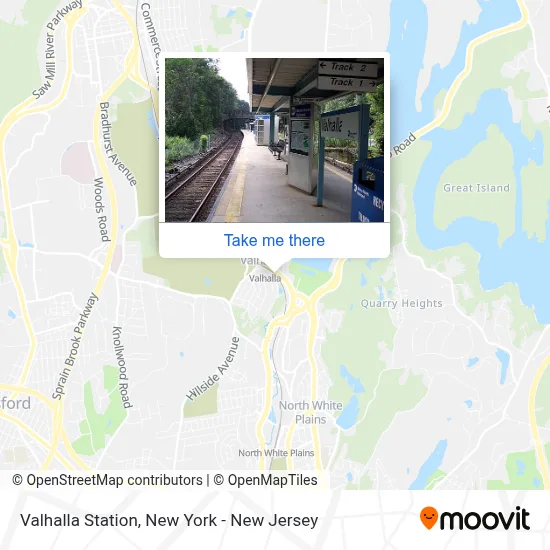 Valhalla Station map