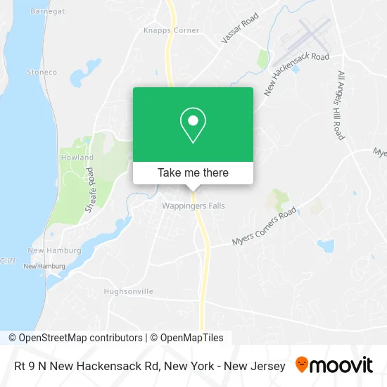 Rt 9 N New Hackensack Rd map