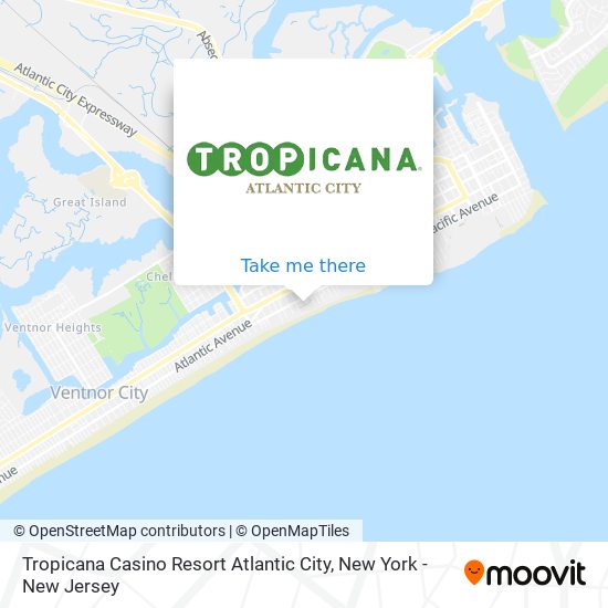 Tropicana Casino Resort Atlantic City map
