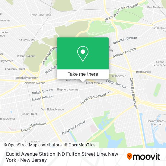 Mapa de Euclid Avenue Station IND Fulton Street Line