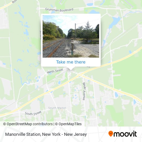 Manorville Station map