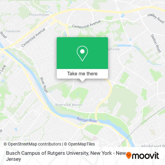 Mapa de Busch Campus of Rutgers University