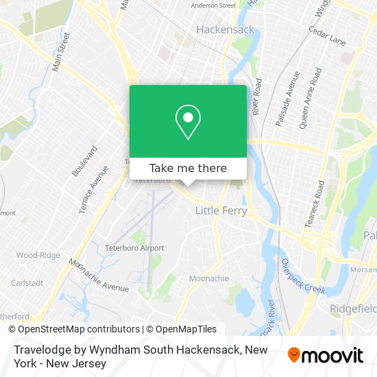 Travelodge by Wyndham South Hackensack map