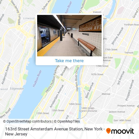 163rd Street Amsterdam Avenue Station map
