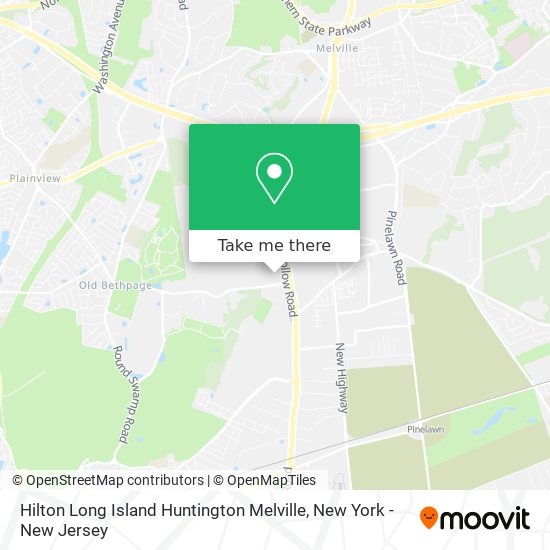 Hilton Long Island Huntington Melville map