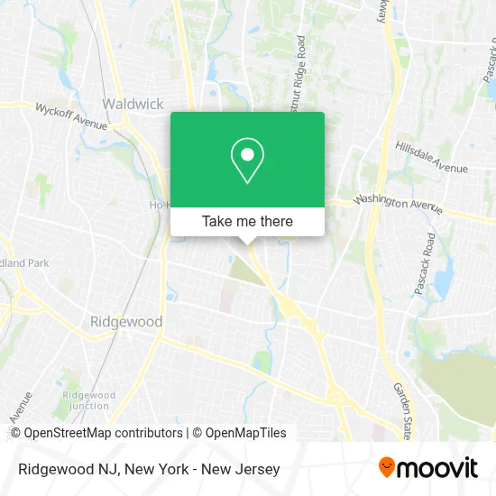 Ridgewood NJ map