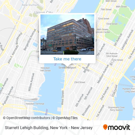 Starrett Lehigh Building map
